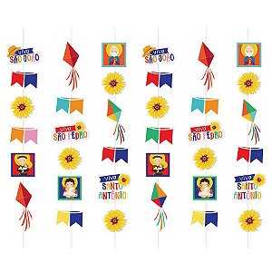 Cortina Decorativa Viva São João - 36Unidades - Cromus - Rizzo