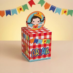 Caixa Pop Up Caipirinha Menina Arraiá - 10 Unidades - Cromus - Rizzo