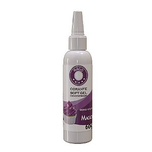 Corante Soft Gel Roxo Uva - 1 Unidade - 60g - Mago -