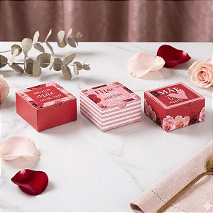 Caixa Tipo Diver para Brigadeiros "Amo Você Mais que Brigadeiro" - 10 unidades - Cromus - Rizzo