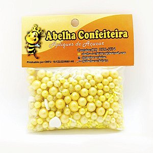 Mini Confeito - Sprinkles Amarelo - 60 gramas - Abelha Confeiteira - Rizzo