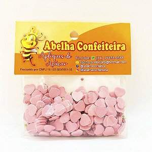 Confeito Coração Rosê Mini - 20g - Abelha Confeiteira - Rizzo Confeitaria