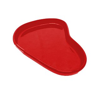 Bandeja Orgânica  - 17x11 cm -  Vermelho - 1 unidade - Só Boleiras - Rizzo Confeitaria