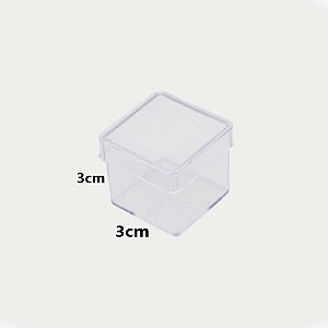 Caixinha Acrílica Lembrancinha 3x3cm - 10 Unidades - Veman Plast - Rizzo Confeitaria
