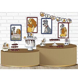 Kit Mesversário A Dama e o Vagabundo - 1 unidade - Festcolor - Rizzo