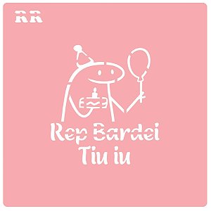 Stencil para Bentô Cake - Flork - Ref 4000 - 1 unidade - RR Cortadores - Rizzo