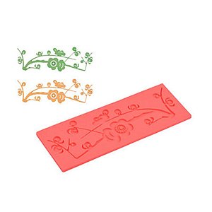 Molde Silicone Barrado  - Gramas - FT021 - 1 unidade - Silver Plastic - Rizzo Confeitaria