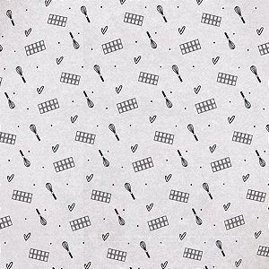 Papel Manteiga Folha Feito Com Amor 45x70 - 20 unidades - Cromus - Rizzo Confeitaria