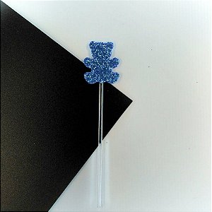 Pick Decorativo - Urso Azul Escuro - 10 unidades - Nelyzoca - Rizzo