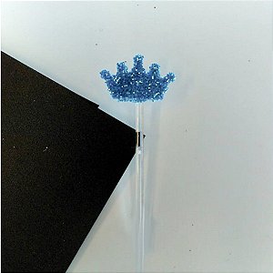 Pick Decorativo - Coroa Azul Claro - 10 unidades - Nelyzoca - Rizzo