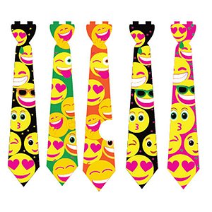 Gravatas - Emojis Neon - 10 unidades - Festachic - Rizzo