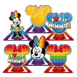 Decoração de Mesa - Minnie Pop It - 06 UN - Regina - Rizzo