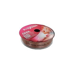 Fita Decorativa "Feito Com Carinho" 10 m x 15 mm - 1 Unidade - Progresso - Rizzo