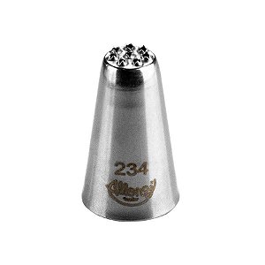 Bicos Para Confeitar - Chuveirinho - Aço Inox - Nº234  - 1 unidade - Cromus Linha Profissional Allonsy - Rizzo