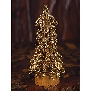 Árvore Decorativa - Dourada - 27 x 8cm - Cod.EN1006 - 1 unidade - Rizzo Confeitaria