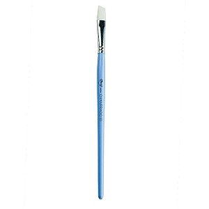 Pincel Artístico - N10 - Chanfrado Azul Ciano  - 1 unidade - Cromus Linha Profissional Allonsy - Rizzo
