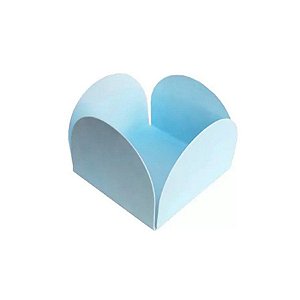 Forminha Para Doces 4 Pétalas Live Colors - Azul Candy - 40 unidades - Junco - Rizzo