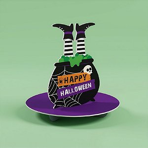 Suporte para Doces Caldeirão halloween - Scary Night - 1 unidade - Cromus - Rizzo