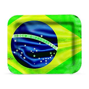 Bandeja Laminada Brasil Copa do Mundo - 41cm x 33,5cm - 1 unidade - Cromus - Rizzo