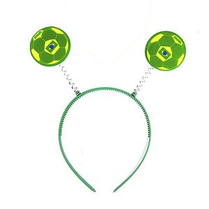 Tiara Verde - Tema Brasil - Bola - 1 unidade - Rizzo