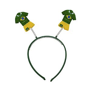 Tiara Verde -Tema Brasil - Uniforme - 1 unidade - Rizzo