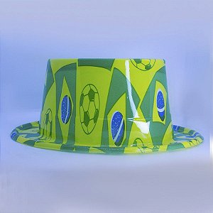 Cartola Brasil -  Bola e Bandeirinha  - 28,5cm x 25,,5cm - 1 unidade - Rizzo