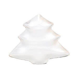 Prato Pinheiro de Plástico - Cromus Natal - 1 unidade - Rizzo Confeitaria