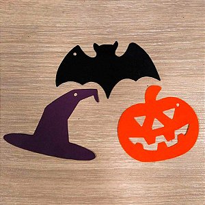 Tag Decorativa - Halloween - 6 unidades - Rizzo Confeitaria