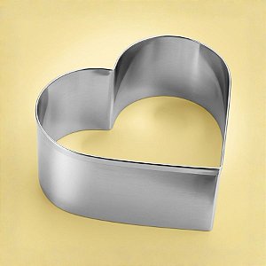 Cortador Forma de Coração - Ref. 2055 - 28 cm x 10 cm - 1 unidade - RR Cortadores - Rizzo