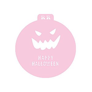 Stencil Face Abóbora Ref. 4036 - Happy Halloween - 1 unidade - RR Cortadores - Rizzo
