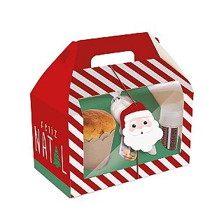 Maleta Para Kit Confeiteiro -  Feliz Natal - 18 x 18,5 x 10 cm - Cromus Natal - 1 unidade - Rizzo