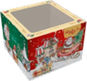 Caixa Cubo c/ Visor - Polo Norte - Ref. C3932 - 10 unidades - Ideia Embalagens - Rizzo