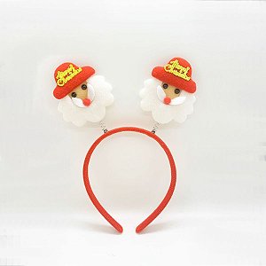 Tiara de Natal Papai Noel Gorro Marry Christmas - 1 unidade - Rizzo Confeitaria