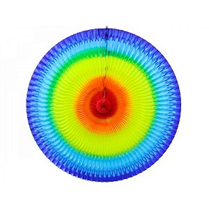 Leque Arco-íris Decorativo - 62 cm - Nº 02 - 1 unidade - Rizzo