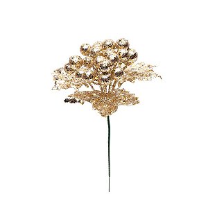 Pick Decorativo de Natal - Nude - 22 cm x 13 cm - 1 unidade - Cromus - Rizzo