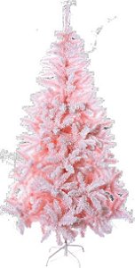 Árvore Cotton - 120H - Nevada Rosa - 90 Centímetros - Cromus Natal - 1 unidade - Rizzo