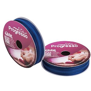 Fita de Voal Azul Escuro - Cor 215 - 10m x 7mm - 1 unidade - Fitas Progresso - Rizzo Confeitaria