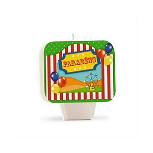 Vela de Aniversário Para Festa Circo - 1 unidade - Cromus - Rizzo