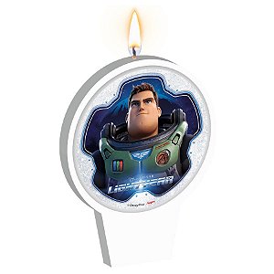 Vela Plana Adesivada - Lightyear - 1 unidade - Disney Original - Rizzo