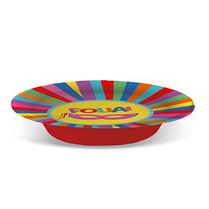 Prato Petisqueira Laminado Carnaval - 8 unidades - Cromus  - Rizzo