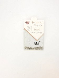 Strass Diamante Dourado/Nacarado - SS3 - 1 unidade - Rizzo