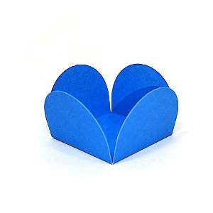 Forminhas para Doces 4 Pétalas Azul  - 50 unidades - Rizzo