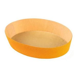 Forma Colomba Oval Forneável 500g - Laranja - 5 unidades - Ecopack - Rizzo