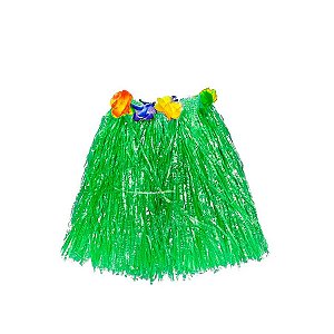 Saia Havaiana - Adereço de Carnaval  - Verde - 60cm -  ref:NYR 6953 - 01 unidade - Rizzo