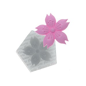Molde de silicone Flor Japonesa Haiobassam Ref. 802 - 1 unidade - Flex Arte - Rizzo