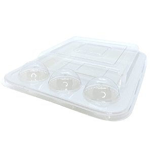 Blister 3 Brigadeiros e 1 Fatia de Bolo - Branco - 10 unidades - Rizzo