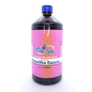 Essência Baunilha Escura- 1000ml - 1 unidade - Fine Line - Rizzo