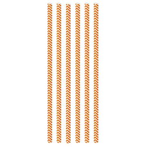 Canudo Biodegradável Missoni Laranja - 12 unidades - Regina - Rizzo