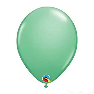 Balão de Festa Látex Liso Sólido - Winter Green (Verde Inverno) - Qualatex - Rizzo