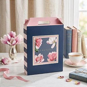 Caixa Maleta Retangular Vertical - Pretty Magnolia - 1 unidade - Cromus - Rizzo